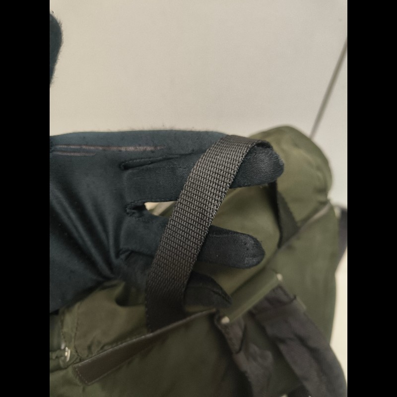 🔥年終狂降🔥【限時降價只到12/31（原16,800）】【8成新】㊣✨PRADA✨普拉達 綠色 帆布 皮革 口袋 中型 後背包 /二手包/二手精品🌳二手樹屋🌳-24