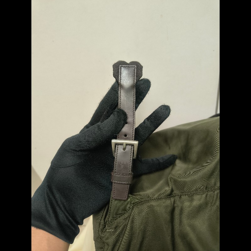 🔥年終狂降🔥【限時降價只到12/31（原16,800）】【8成新】㊣✨PRADA✨普拉達 綠色 帆布 皮革 口袋 中型 後背包 /二手包/二手精品🌳二手樹屋🌳-29