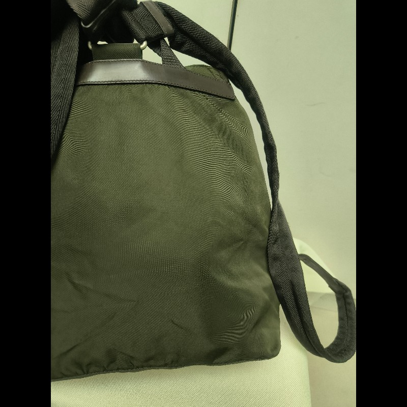 🔥年終狂降🔥【限時降價只到12/31（原16,800）】【8成新】㊣✨PRADA✨普拉達 綠色 帆布 皮革 口袋 中型 後背包 /二手包/二手精品🌳二手樹屋🌳-33