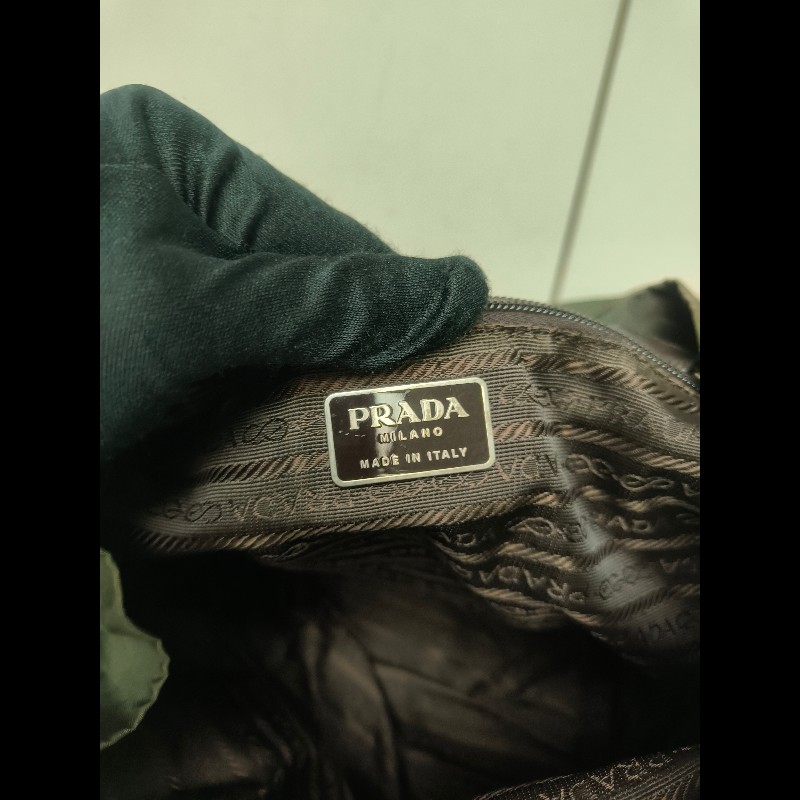 🔥年終狂降🔥【限時降價只到12/31（原16,800）】【8成新】㊣✨PRADA✨普拉達 綠色 帆布 皮革 口袋 中型 後背包 /二手包/二手精品🌳二手樹屋🌳-48