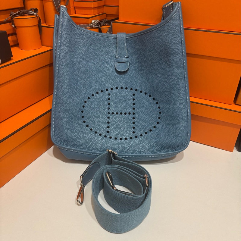 Hermes Evelyne29 新牛仔藍 🩵 框P刻 幾乎全新 很甜很甜!-0