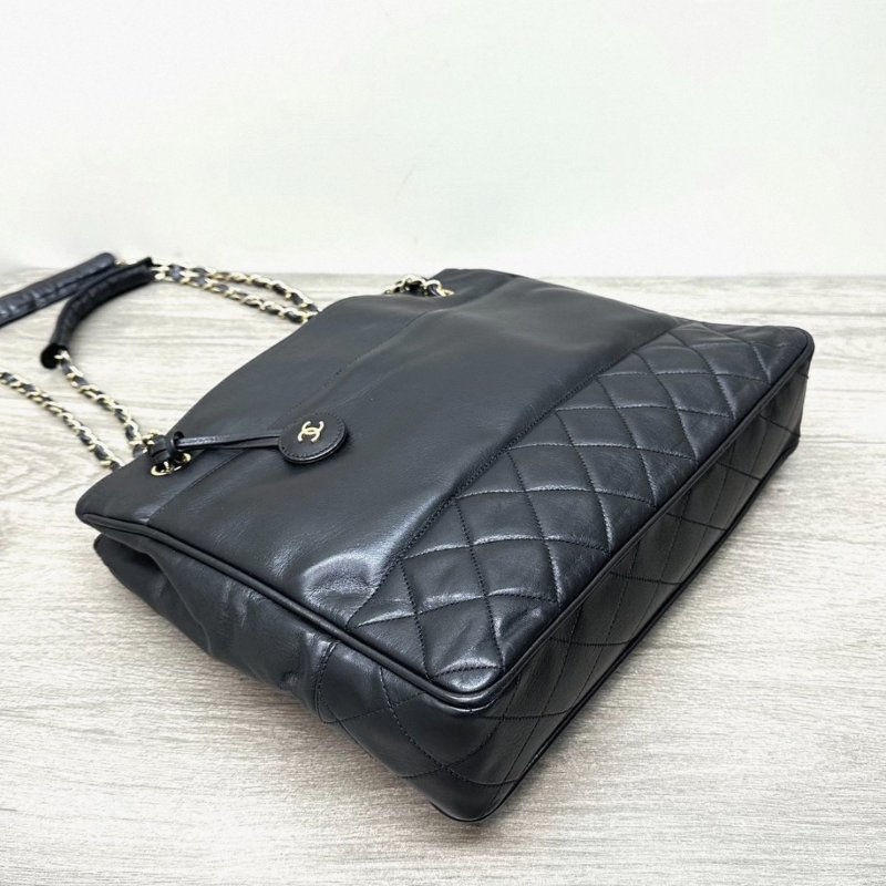 CHANEL 黑金奶粉托特手提肩背斜背包31*25*7 98新配件保卡塵袋-1