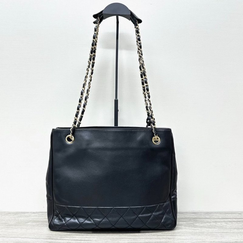 CHANEL 黑金奶粉托特手提肩背斜背包31*25*7 98新配件保卡塵袋-5