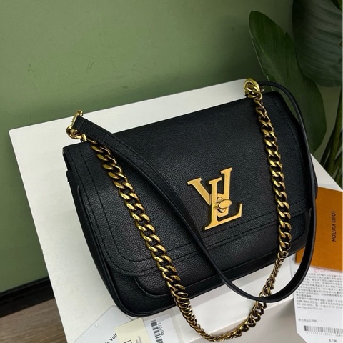 LV lockme chain黑金鍊條包