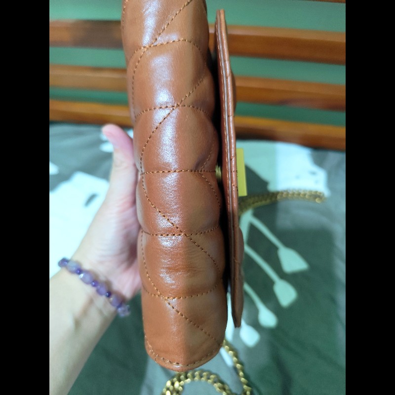 Karl Lagerfeld Lafayette 真皮復古紋WOC 復古焦糖棕
(全新)帶原包裝-8