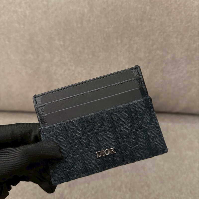 DIOR黑老花卡夾-1