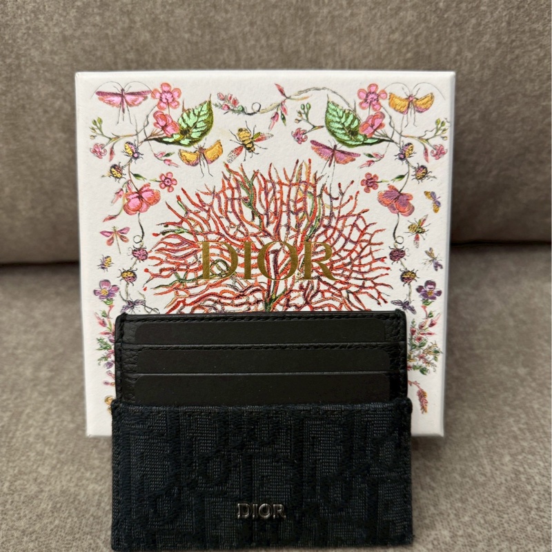 DIOR黑老花卡夾-4