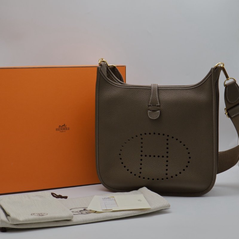 HERMES Evelyne 29 - 灰金 B-9