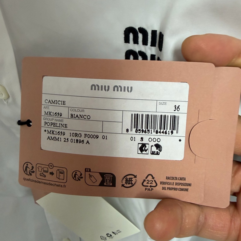 Miu Miu 女款 襯衫# 36 38 40-3