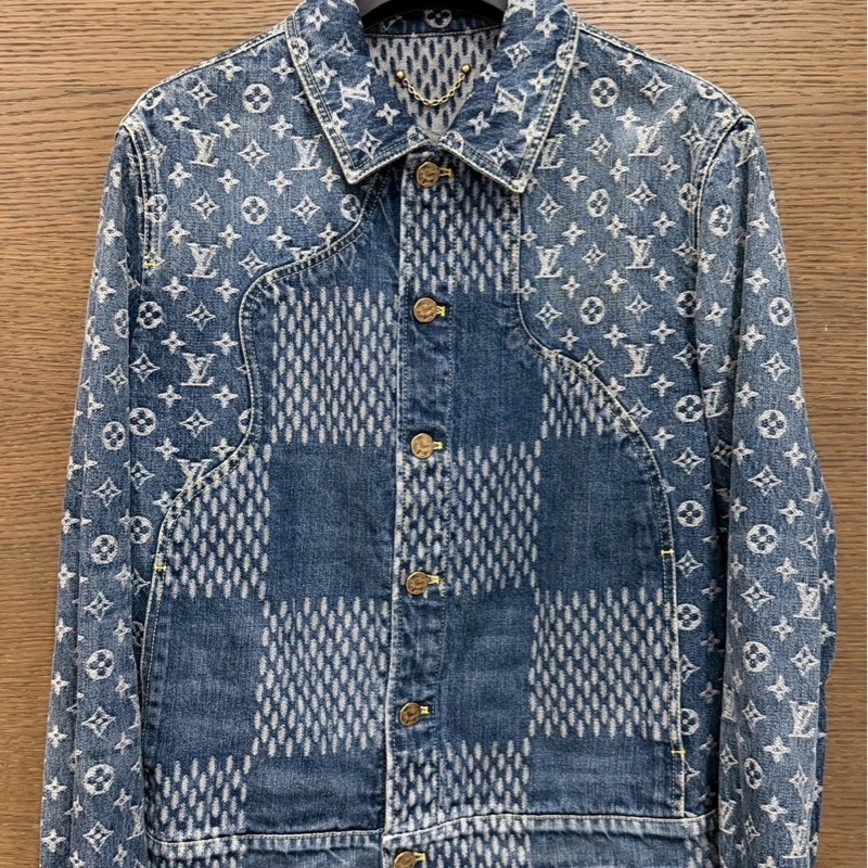 LV nigo藍牛仔外套-4