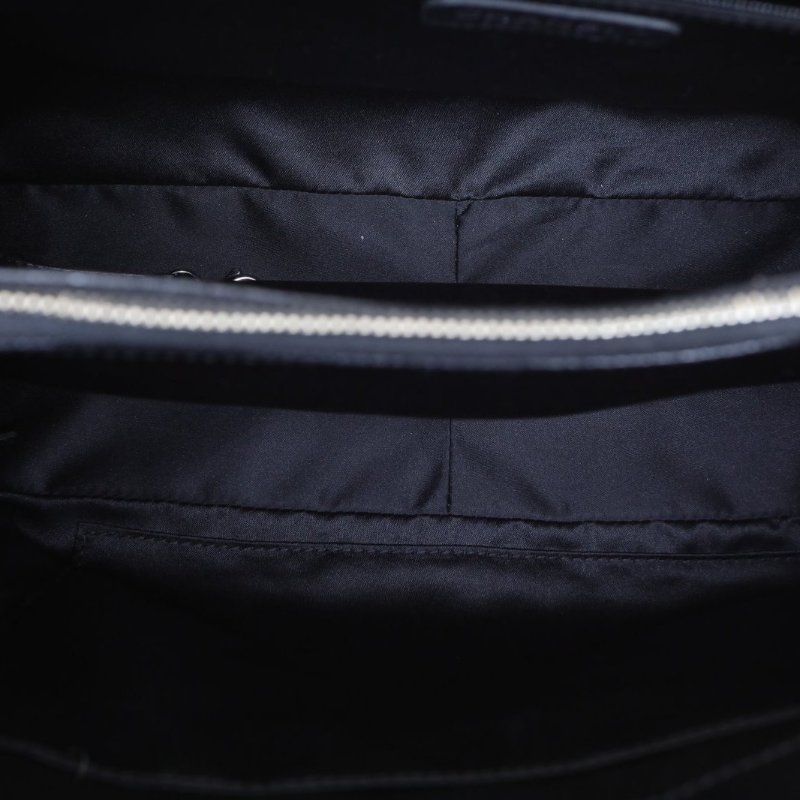 CHANEL GST購物袋小號33黑色荔枝牛皮18開銀扣肩背包-2