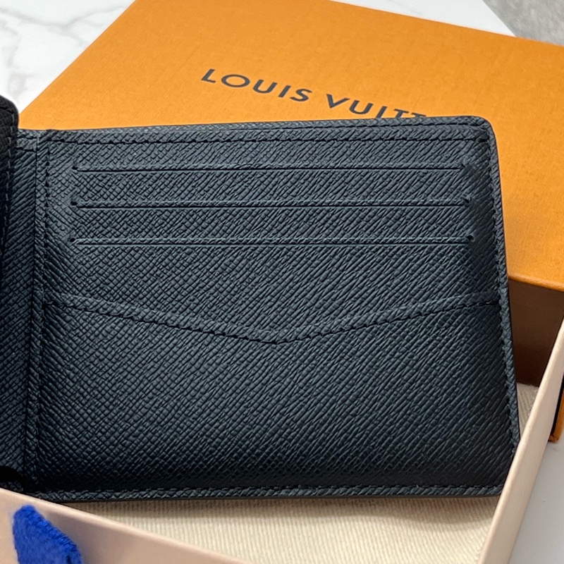 💗香緹國際精品💗 667 LV 黑老花短夾-7