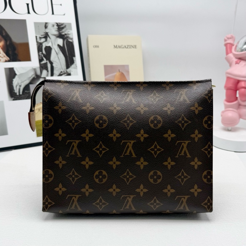 98新LV路易威登 26尺寸 老花洗漱包手拿包-1