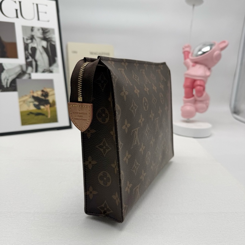 98新LV路易威登 26尺寸 老花洗漱包手拿包-2