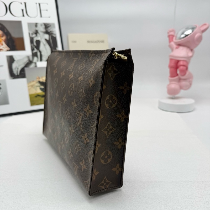 98新LV路易威登 26尺寸 老花洗漱包手拿包-3