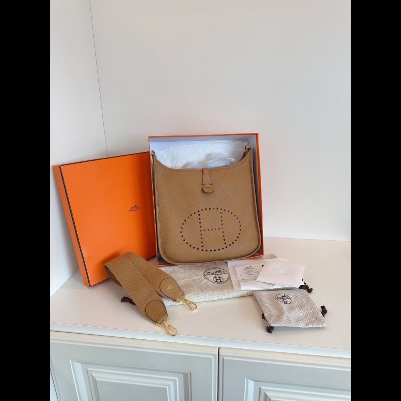 Hermes Evelyne伊芙琳29 4B餅乾色🍪金扣 U刻大全套-0