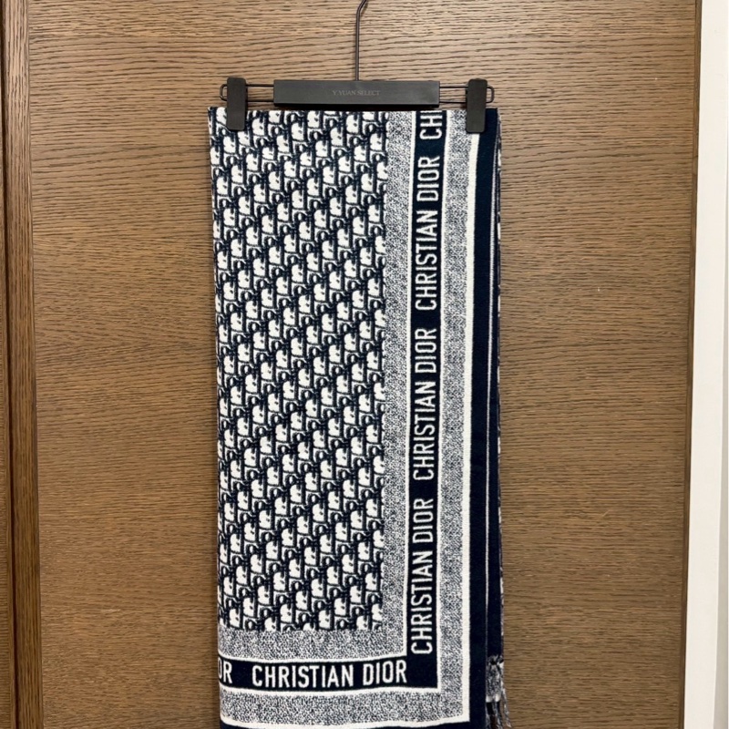 DIOR 厚款圍巾-3