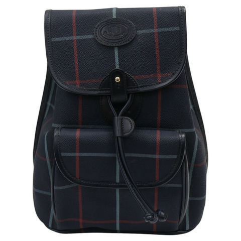 藍色 格子帆布 後背包【BURBERRY 巴寶莉】