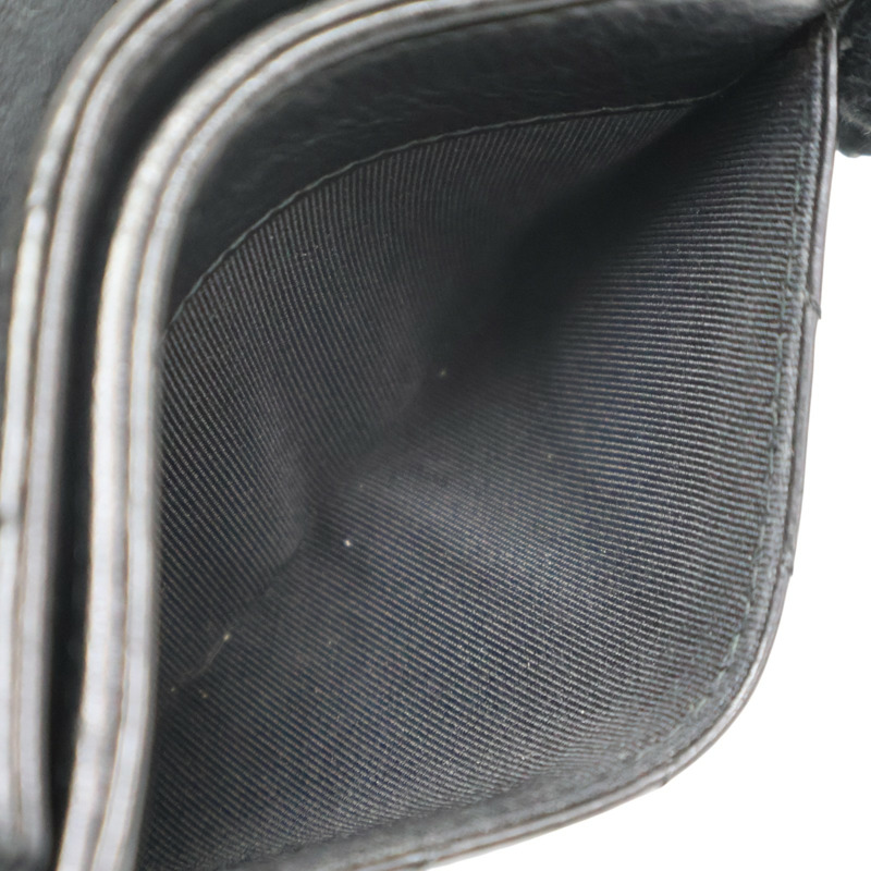 黑色 山型紋 牛皮 卡夾 名片夾 (無卡)【CHANEL 香奈兒】-5