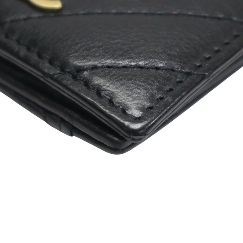 黑色 山型紋 牛皮 卡夾 名片夾 (無卡)【CHANEL 香奈兒】-12