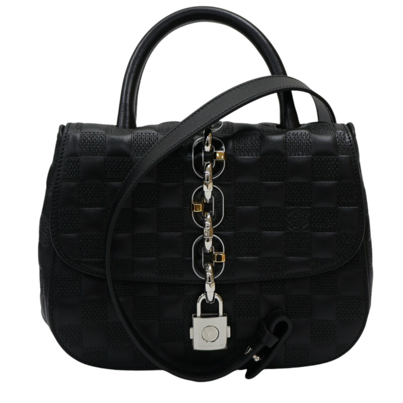 黑色 壓紋牛皮 Chain It Bag PM 肩背包 N44035 【LOUIS VUITTON LV 路易威登】 N44035-0