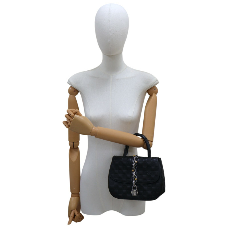 黑色 壓紋牛皮 Chain It Bag PM 肩背包 N44035 【LOUIS VUITTON LV 路易威登】 N44035-11