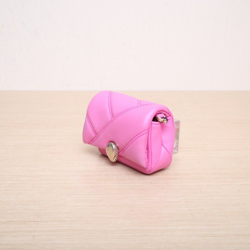 BVLGARI SerpentiCabochon蛇頭包超Mini玫粉色牛皮粉色牛皮肩背包-3
