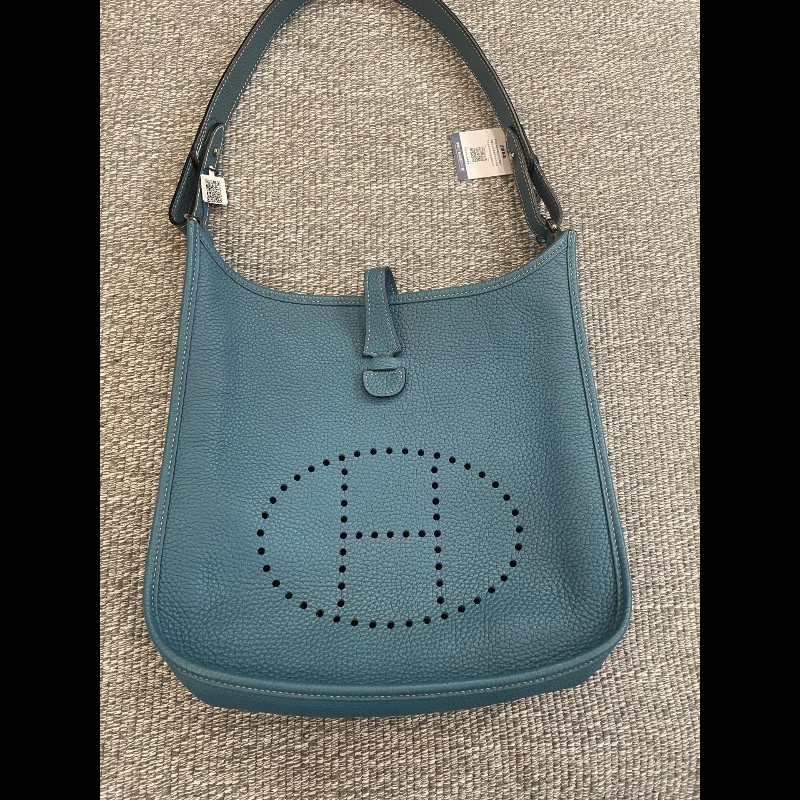 Hermes  Evelyne 29 牛仔藍銀扣👖寶藏大包依芙琳-2