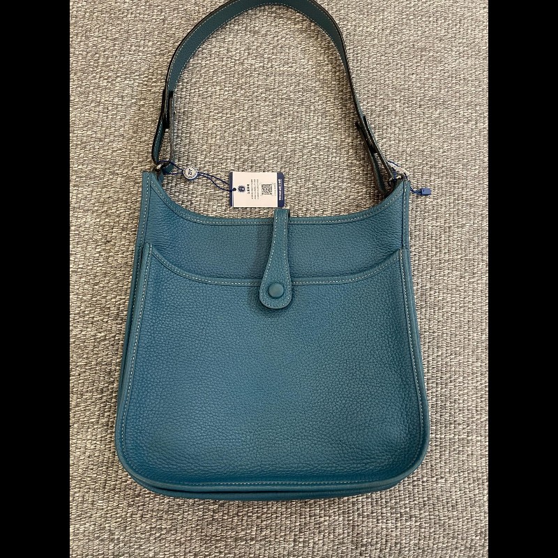 Hermes  Evelyne 29 牛仔藍銀扣👖寶藏大包依芙琳-3