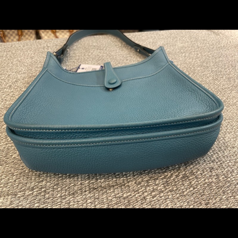 Hermes  Evelyne 29 牛仔藍銀扣👖寶藏大包依芙琳-4