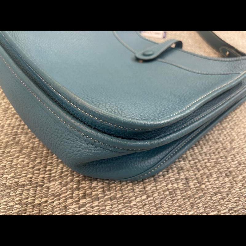 Hermes  Evelyne 29 牛仔藍銀扣👖寶藏大包依芙琳-5