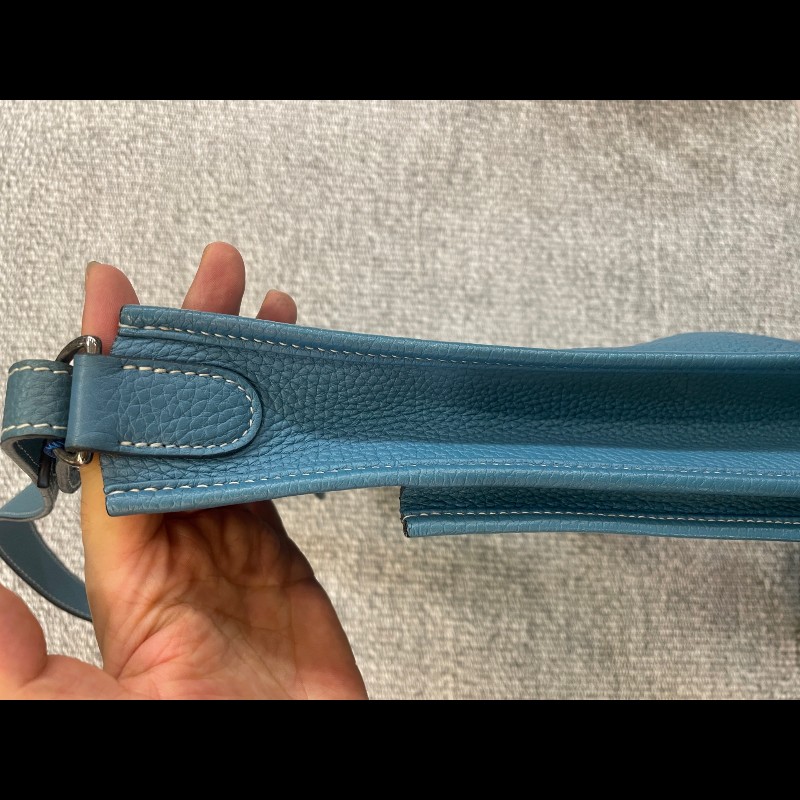 Hermes  Evelyne 29 牛仔藍銀扣👖寶藏大包依芙琳-7