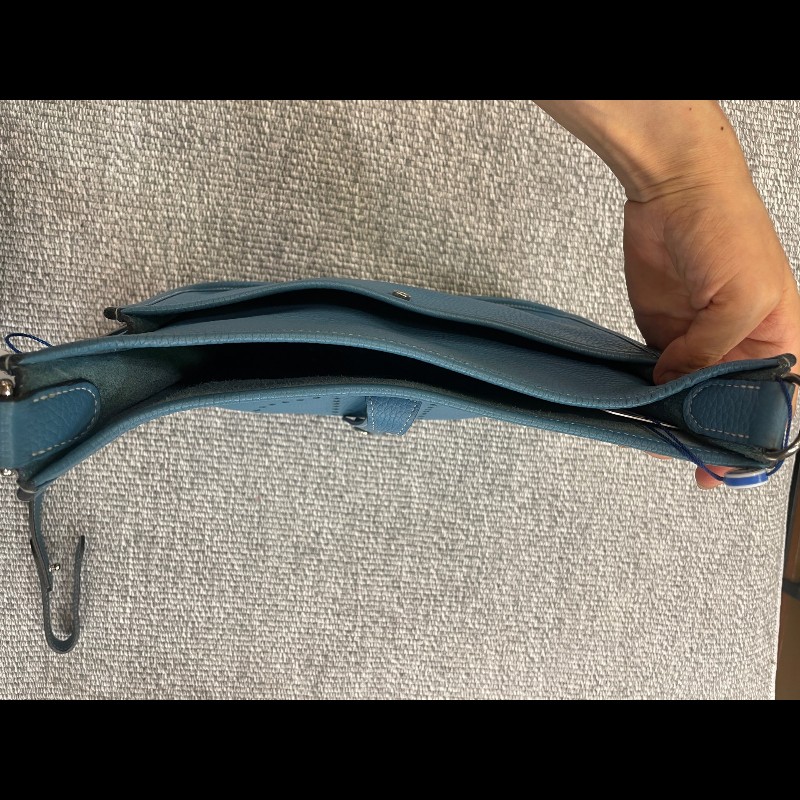 Hermes  Evelyne 29 牛仔藍銀扣👖寶藏大包依芙琳-16