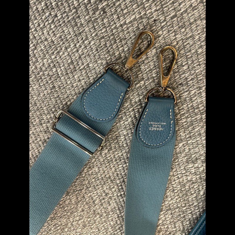 Hermes  Evelyne 29 牛仔藍銀扣👖寶藏大包依芙琳-18