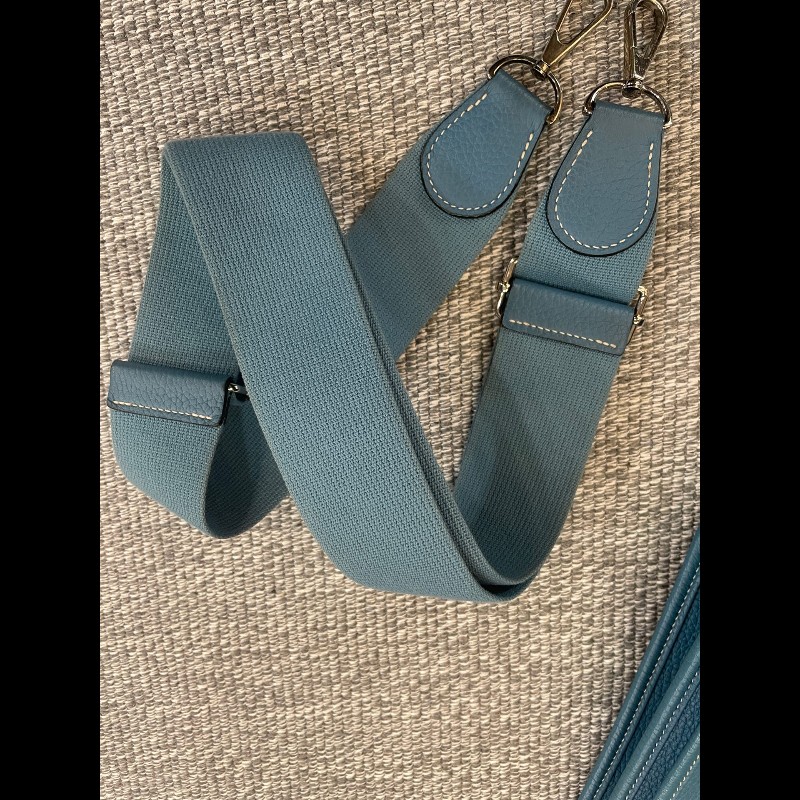 Hermes  Evelyne 29 牛仔藍銀扣👖寶藏大包依芙琳-19