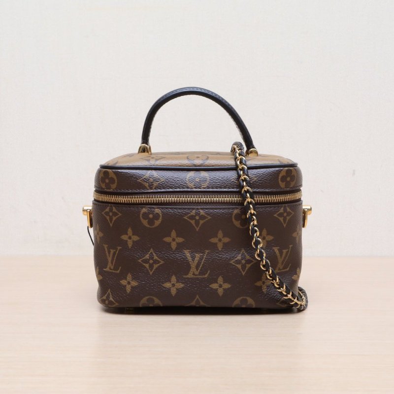LOUIS VUITTON Vanity化妝包小號19老花PVC金扣2020肩背包-1
