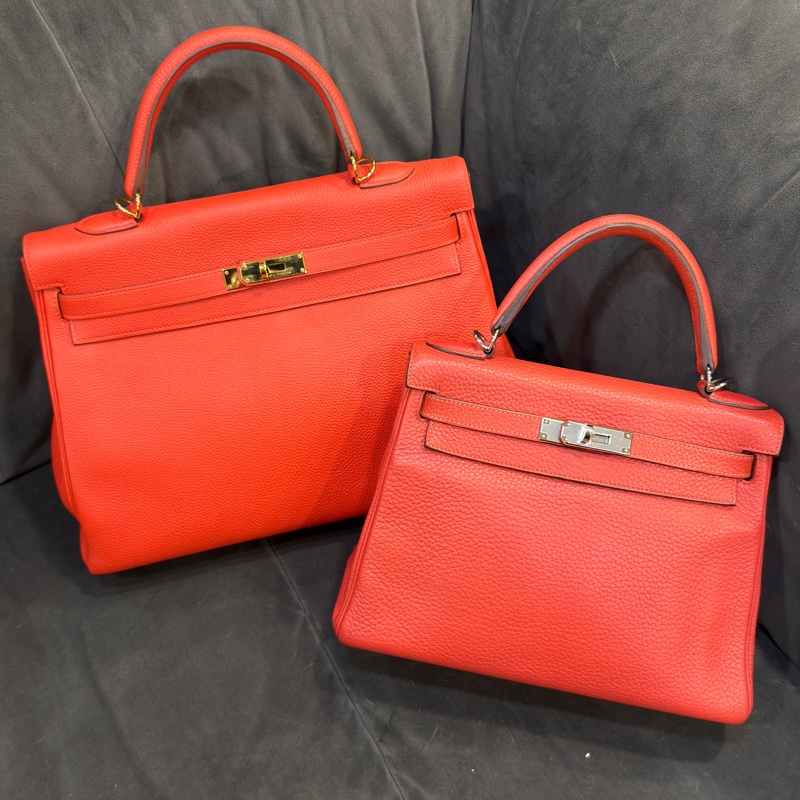 #全網最低凱莉包 #配件齊全 愛馬仕橘紅kelly35 好成色✨免配貨帶走🔥-4