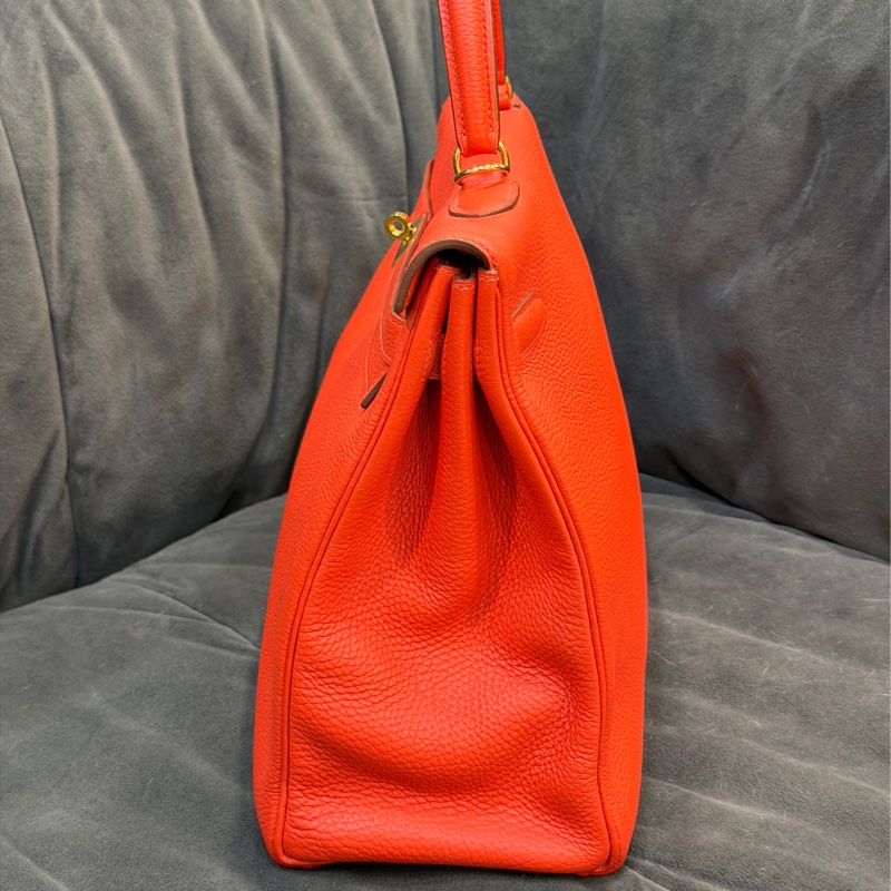 #全網最低凱莉包 #配件齊全 愛馬仕橘紅kelly35 好成色✨免配貨帶走🔥-10