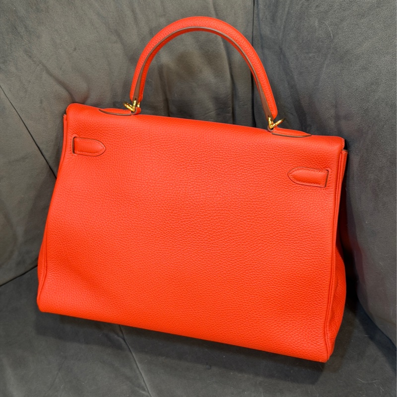 #全網最低凱莉包 #配件齊全 愛馬仕橘紅kelly35 好成色✨免配貨帶走🔥-13