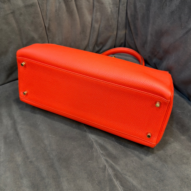 #全網最低凱莉包 #配件齊全 愛馬仕橘紅kelly35 好成色✨免配貨帶走🔥-15