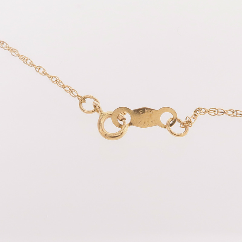 CARTIER 18K黃金/14K黃金2 C Necklace鑽石項鍊-4