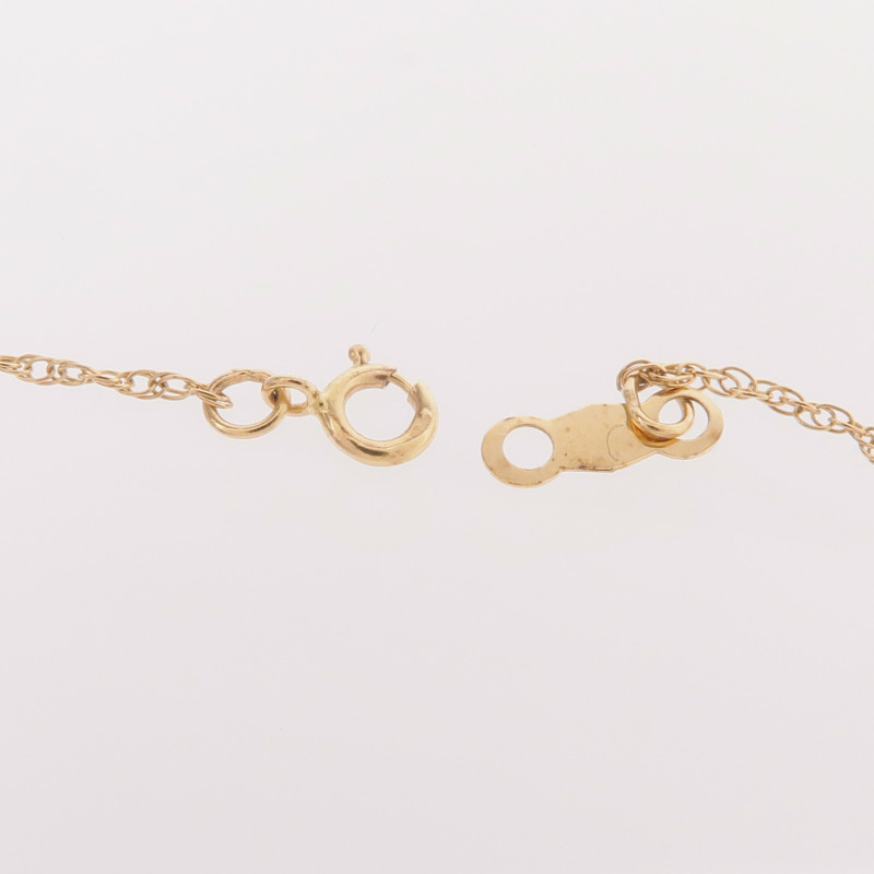 CARTIER 18K黃金/14K黃金2 C Necklace鑽石項鍊-5