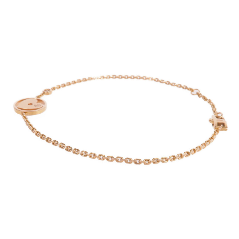 LOUIS VUITTON 18K玫瑰金Monogram Idylle Coeur Bracelet鑽石手鏈-1