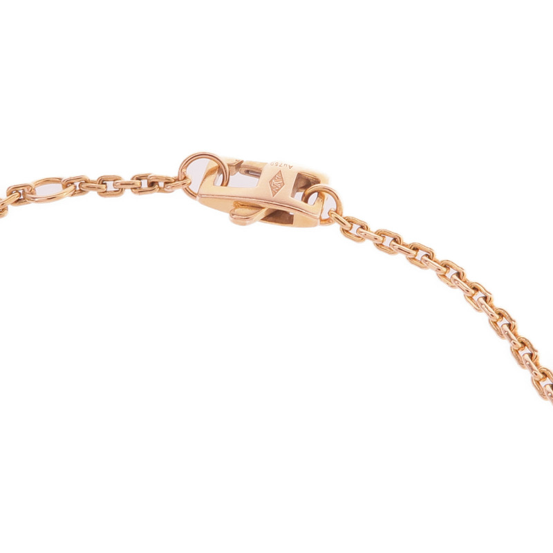 LOUIS VUITTON 18K玫瑰金Monogram Idylle Coeur Bracelet鑽石手鏈-4