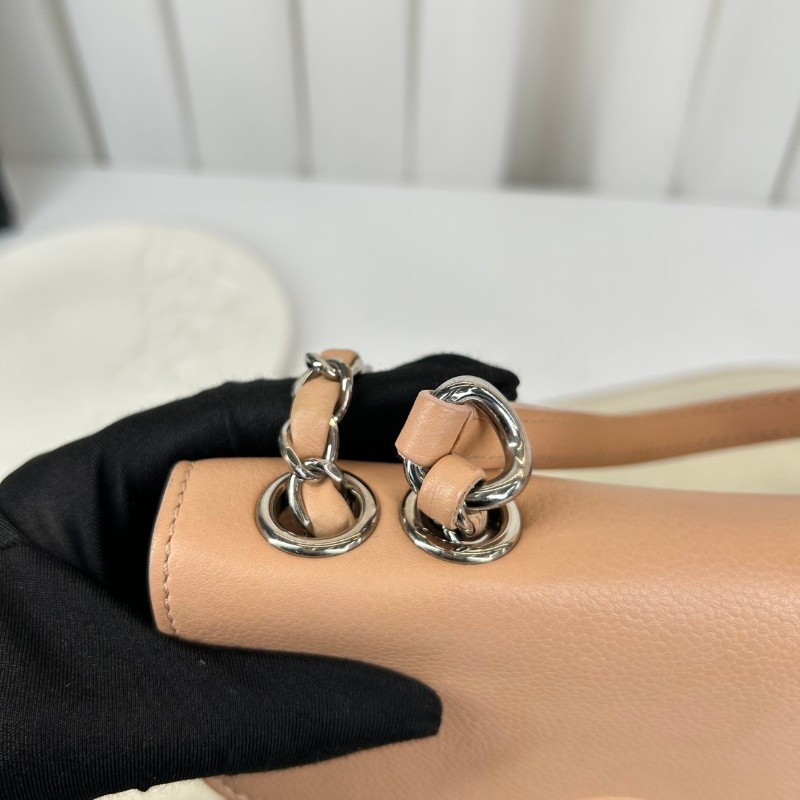 Chanel 古巴系列郵差包鏈條包 粉色鴛鴦扣-6