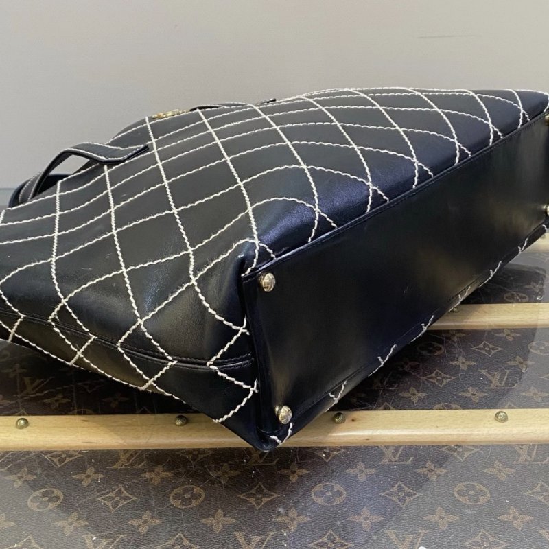 CHANEL 黑金中古子母手提托特包 39*29*11 98新配件塵袋-2