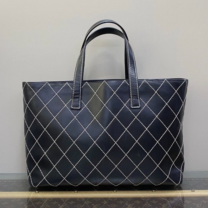 CHANEL 黑金中古子母手提托特包 39*29*11 98新配件塵袋-5