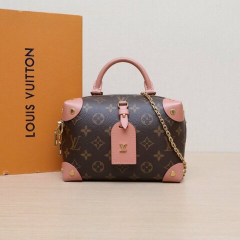 LOUIS VUITTON PETITEMALLESouple手柄軟盒子老花PVC2020肩背包