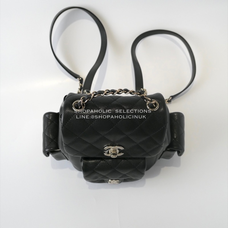 Chanel 23K mini duma三口袋後背包AS4399-3