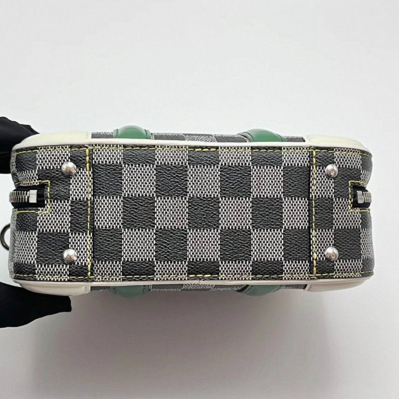 LV 拼色VALISETTE BB棋盤格小箱包 21*16*7.5 98新配件塵袋購證-4